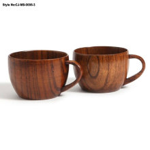 Custom Logo Eco-Friendly Wooden Coffee/Tea/Milk Mug with Spoon